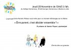 Entre Parents Thèses Jeudi 11 décembre